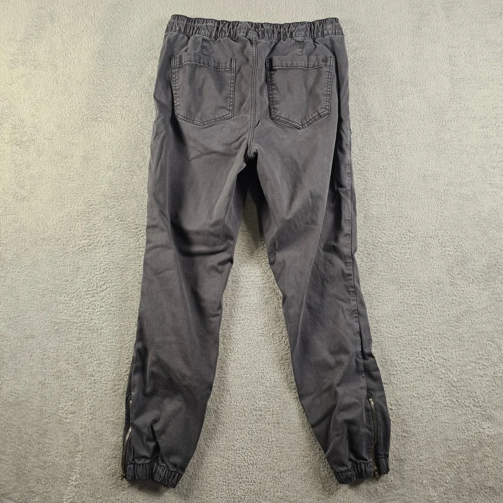 American Eagle Womens Black Utility Jogger Pants Size 14 Regular Zipper Ankle
